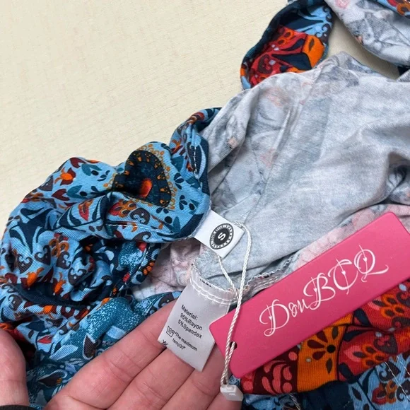 NWT Your Style S boho multicolor romper with pockets - Picture 6 of 10